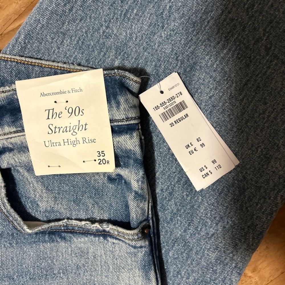 Abercrombie & Fitch Light Blue High Rise Jeans